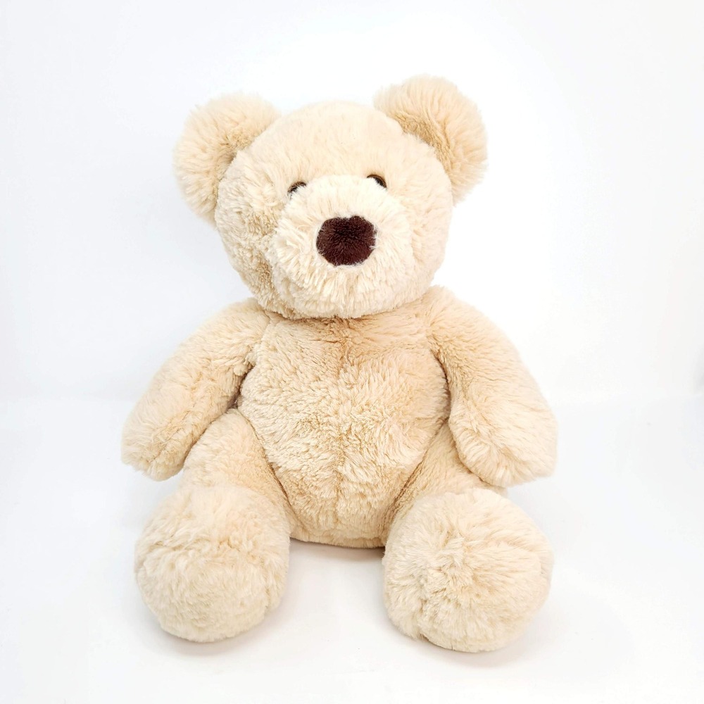 Aurora World Cream Puff Teddy Bear Plush Tan Cream Shaggy Soft 2022 Good